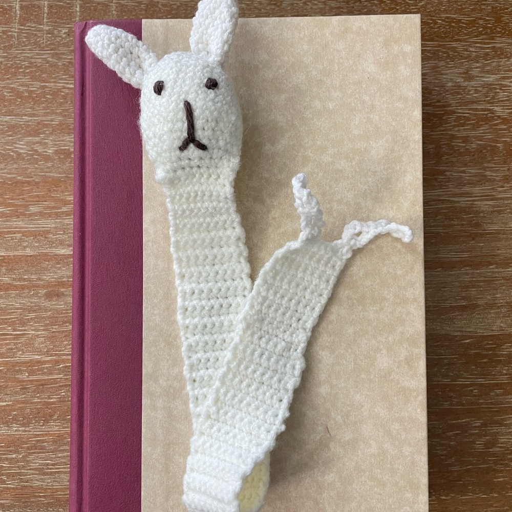 Bunny Rabbit Handcrafted Crochet amigurumi Bookmark